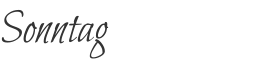Sonntag